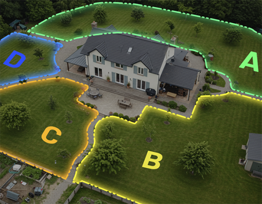 Uložení až 20 oblastí sečení